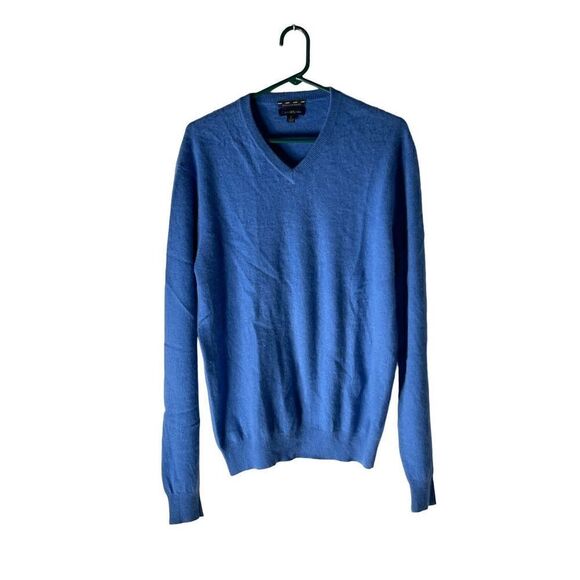 Club Room Estate Cashmere Vneck Sweater Men’s Medium - Picture 1 of 5